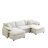 Oversized modular cushioned sofa with conversible ottoman-2128331095