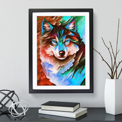Wolf Portrait No.6 - Single Picture Frame Print