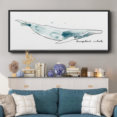 Whale II- Framed Canvas