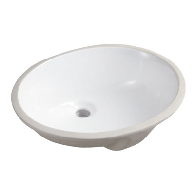 NOBLE 1714W Oval Undermount Bathroom Sink