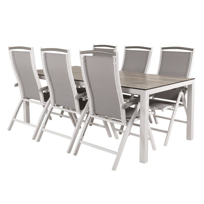 Drishya 6 - Person Patio Dining Set with Rectangular Table