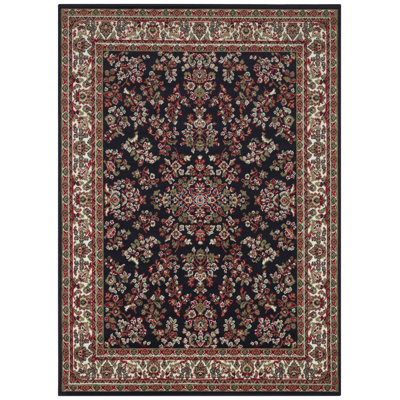 Zabul Tufted Black/Beige/Red Rug