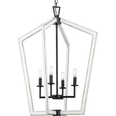 Lustre de vestibule quatre lumières 24 po