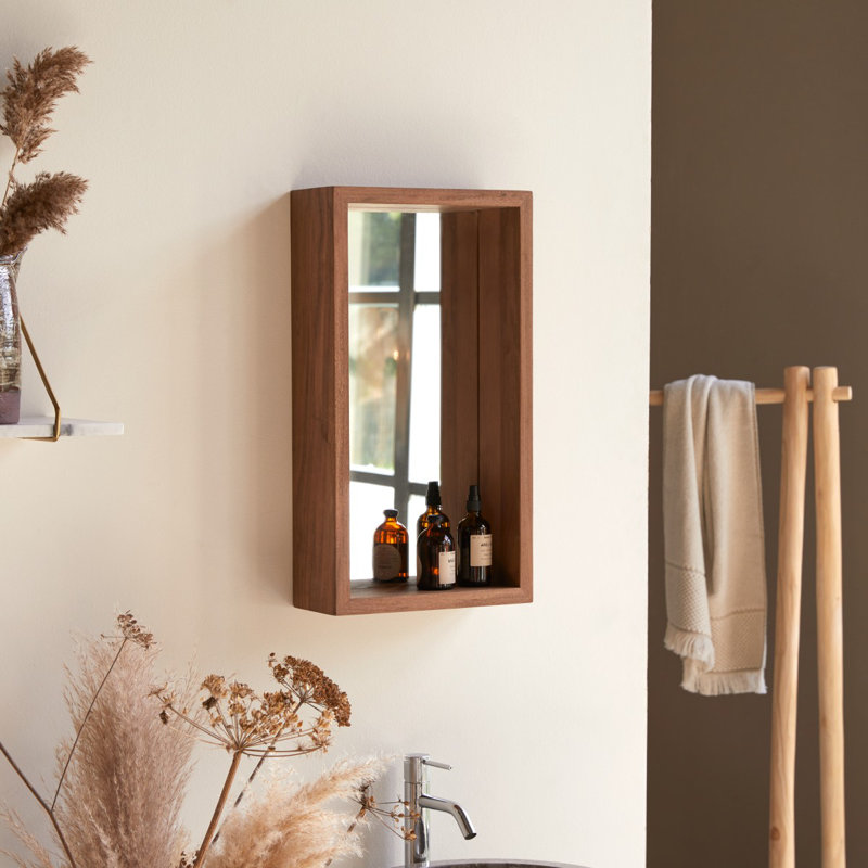 Stelle Rectangle Solid Wood Mirror