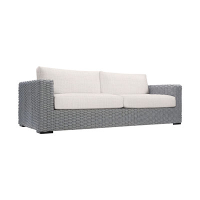 Capri 92.5'' Wide Aluminum Loveseat with Cushions