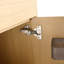 Ensemble de meuble-lavabo autoportant 48 po avec double lavabo en résine, porte à fermeture en douceur 2 et support de rangement à 3 ouvertures, emballage KD, contreplaqué