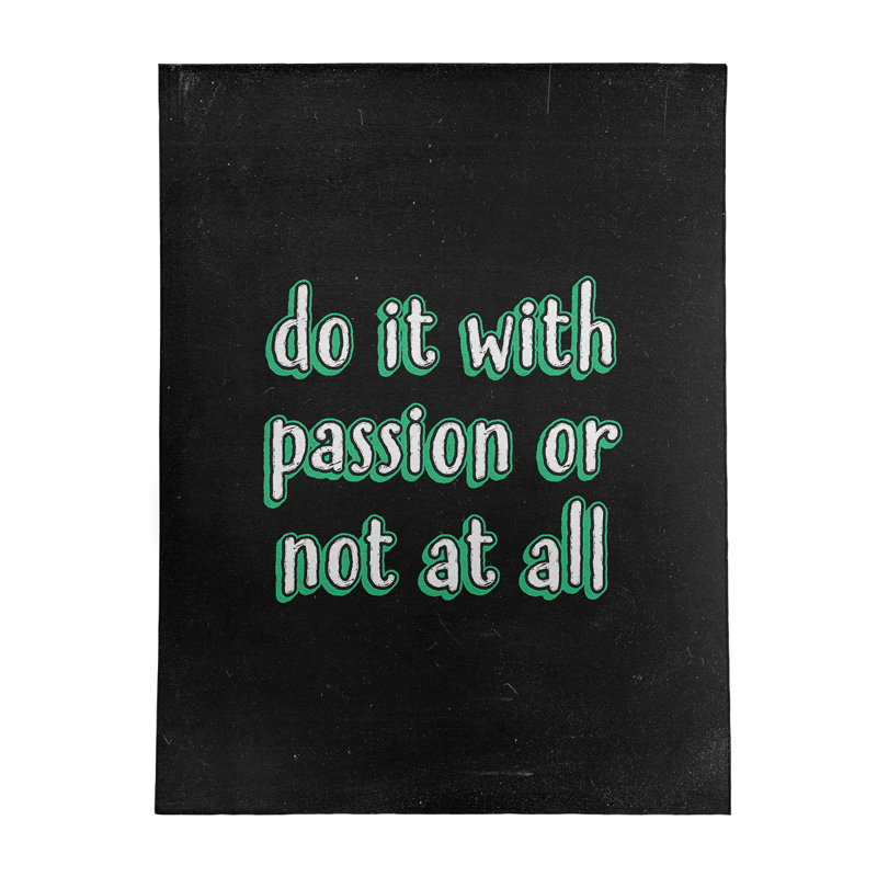 Quotes Chenille Indoor Rug, Rectangle 5' x 7'