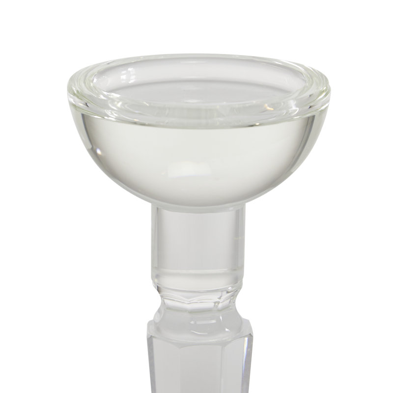 11.15'' H Glass Tabletop Candlestick