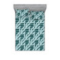 Amande, vert, bleu cadet / floral