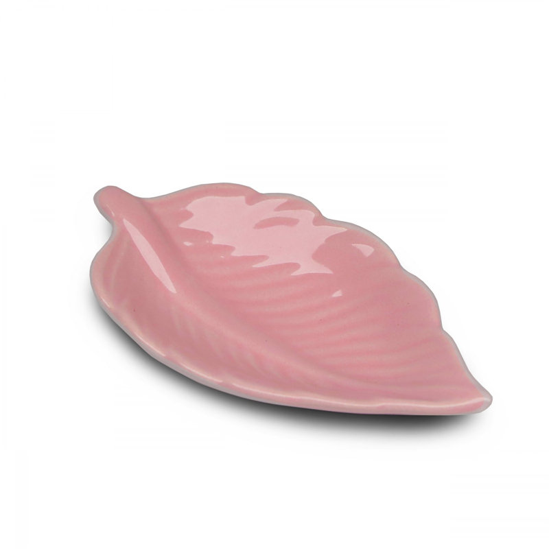 Lark Manor Dwaine Ceramic Condiment Server, Pink