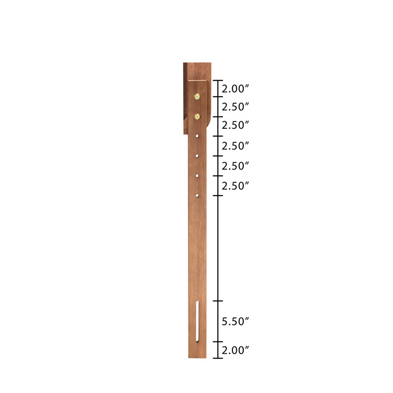 Laffey Solid Wood Slat Headboard, Full