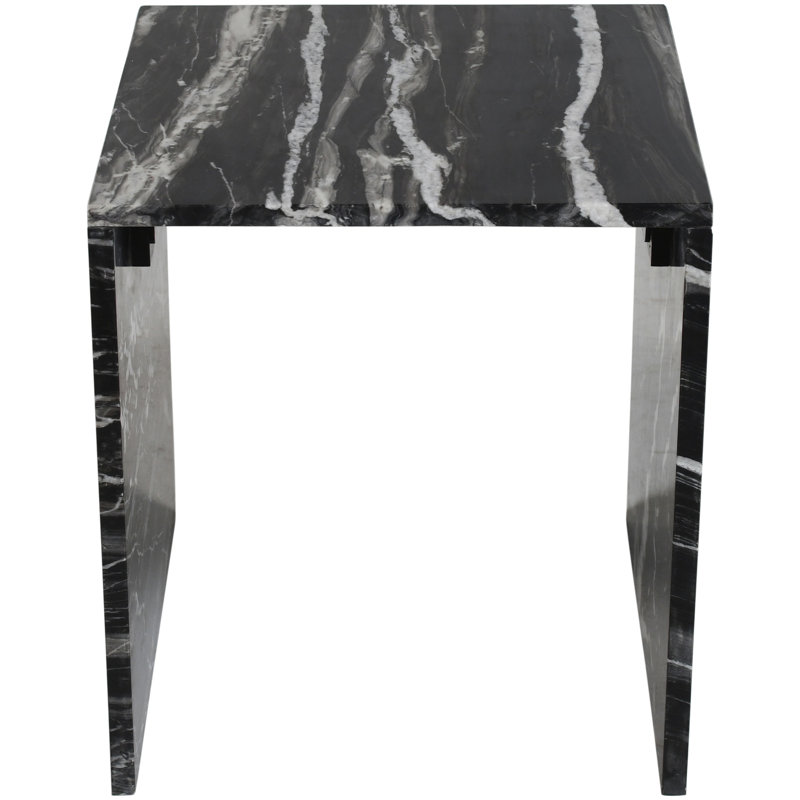 Table de bout Jaloni, Marbre noir