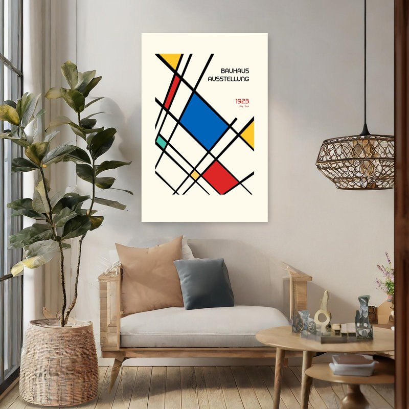 Art contemporain abstrait rétro, H 48 po x l 32 po
