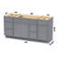 Base de meuble-lavabo simple 66 po seulement-98818680