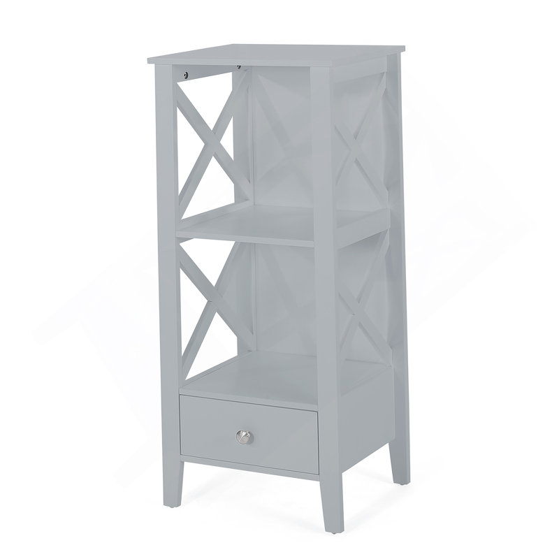1 DRAWER STORAGE RACK, Gray