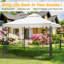 9,8 pi L 9,8 pi. D Pavillon de jardin en acier