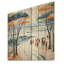 «Beach Day Umbrella Parade I - Beach People On», reproduction de bois-1416311969
