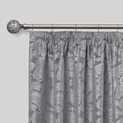 Abrahamson Antique Brass Adjustable 160cm to 300cm 2cm Single Curtain Pole