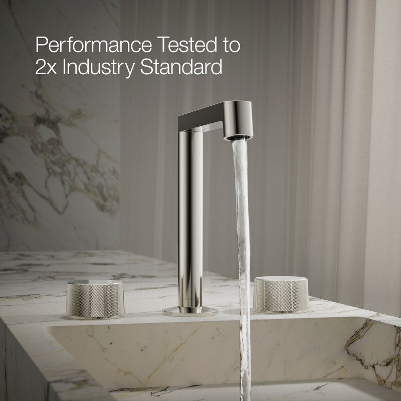 Components™ Bathroom Sink Handles with Oyl Design, Polished Nickel