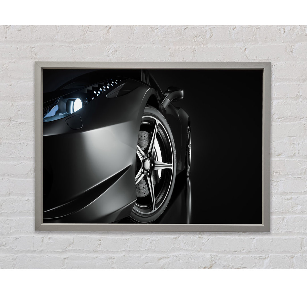 Close Up Super Car Lights - Single Picture Frame Kunstdrucke auf Leinwand