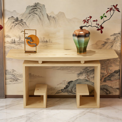 Console d'entrée moderne en bois