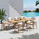Outdoor Rectangular Dining Set With Cushions