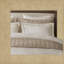 Premium King/cal King Linen Bedding Sets With Modern Double Flange Trim
