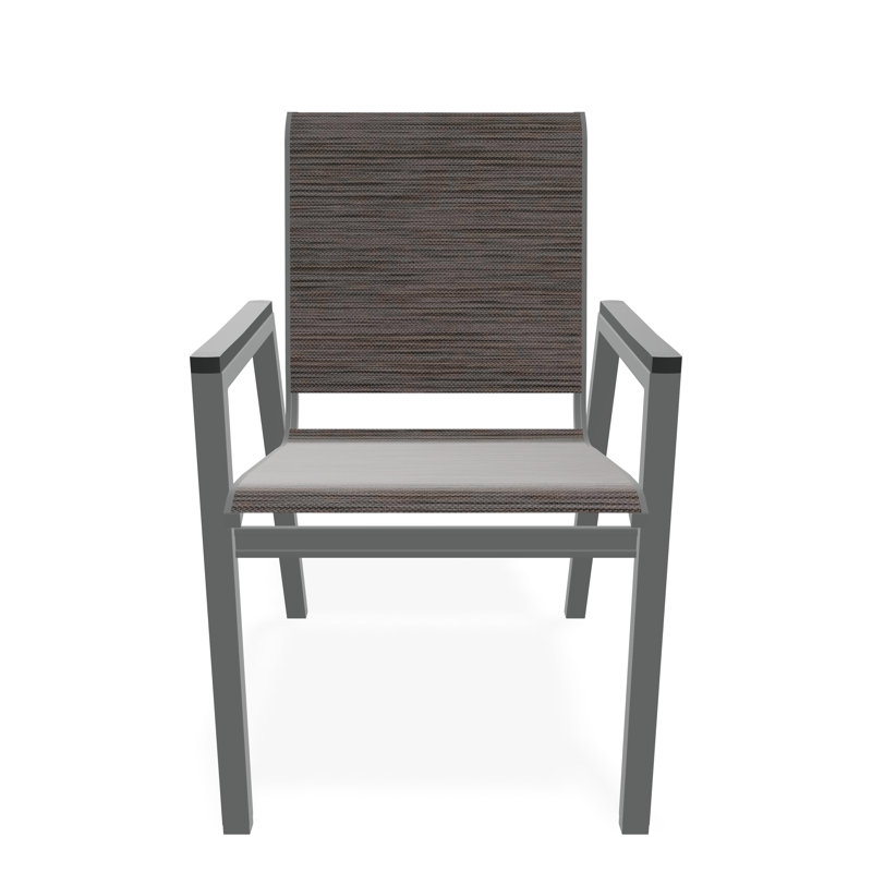 Bazza Outdoor Dining Chair, James, Graphite