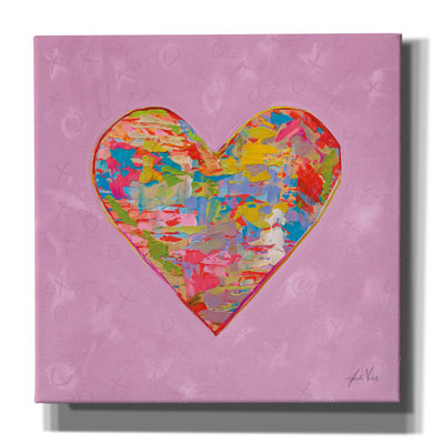 «First Love On Pink» par Jeanette Vertentes, art mural sur toile
