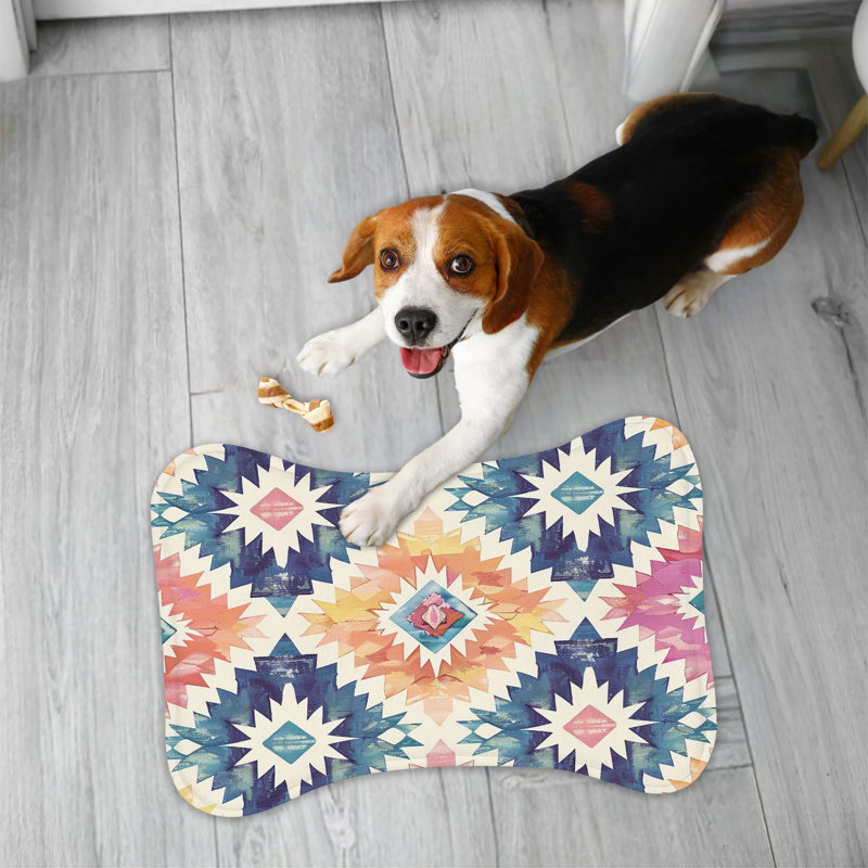 Southwestern Art - Tapis d'alimentation en os 1 pièce, 18"
