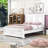 Mansion Style Panel Bed with Traditional Fretwork and Sturdy Frame-1728609149-1728609150