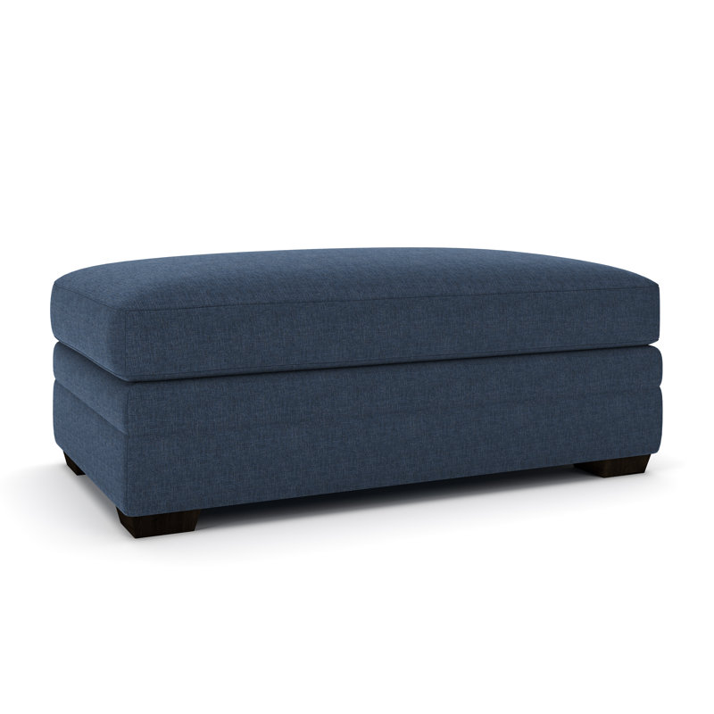 Repose-pieds Edan, Natté bleu marine Drusky Sustain®