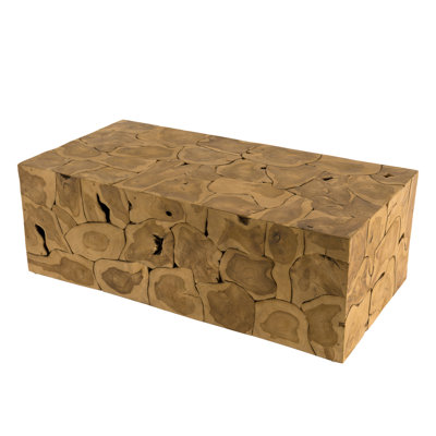 Darrion Solid Wood Block Coffee Table