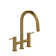 Azure Bridge Pull-Down Kitchen Faucet With C-Spout