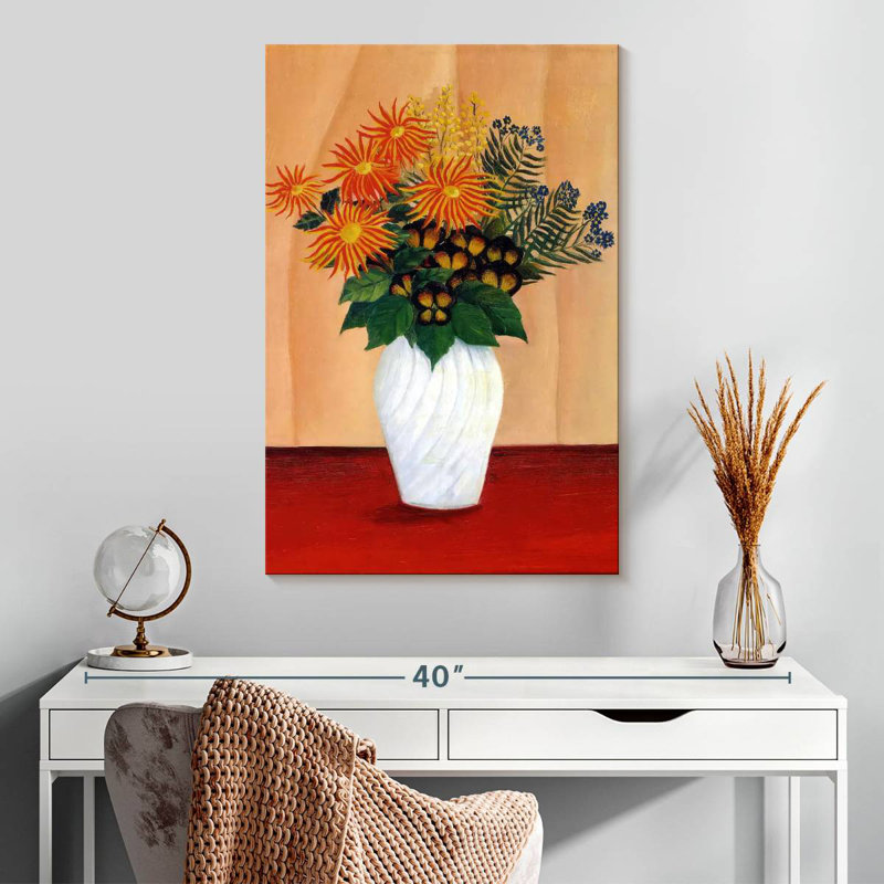 Bouquet de fleurs Harnek 1909-10, H 30 po x l 20 po