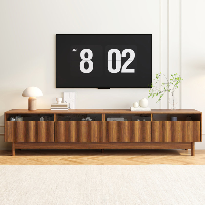 TV Stand With 4 Storage Drawers, For Tvs Up To 85''