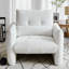 Fauteuil d'appoint luxueux luxueux en velours capitonné avec coussin lombaire moelleux-719976493