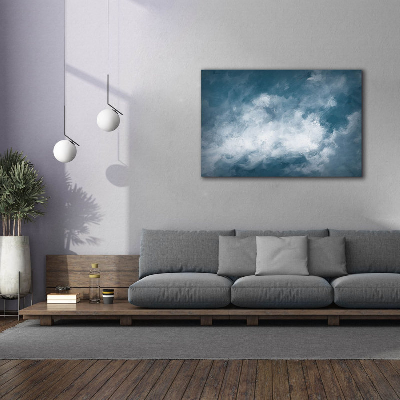 Art mural sur toile Winston Porter «Hedgerow 2 Clouds» par Julia Purinton, H 40 po x l 60 po x P 1,5 po