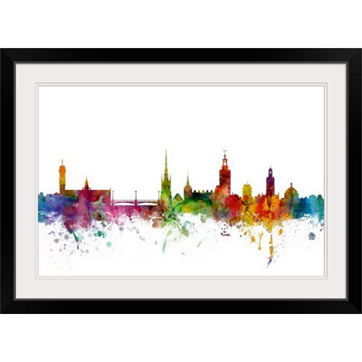 «Stockholm Suède Skyline» par Michael Tompsett, impression