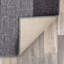 Tapis gris, noir et blanc touffeté à motif géométrique Akieba-97673455