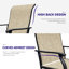Chaises d'extérieur à rotation à 360 ° (2) -, cadre parfait pour le jardin, porche avant, 2 bretelles pivotantes pour la cour arrière, terrasse idéale, pelouse