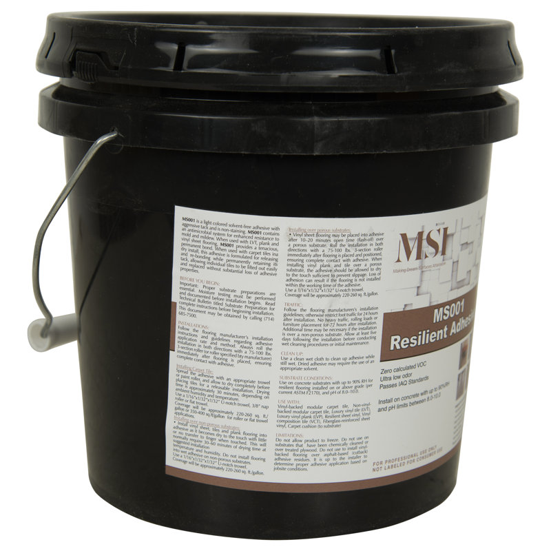 Adhésif en vinyle de luxe universel sensible à la pression 1 gallon
