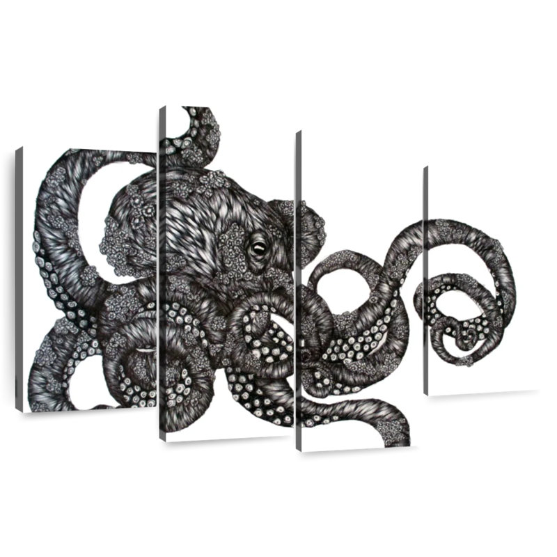 Brampt Barnacle Octopus, 48" H x 75" W