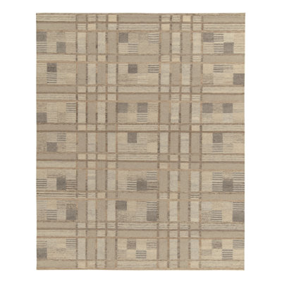 Scandinavian Rug In Geometric Pattern By Rug & Kilim