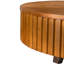 Table basse ronde de 31,5 po avec espace de rangement rétro, idéale pour le salon et le bureau-999086594