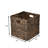 Burtrum Classic Farmhouse Handwoven Hyacinth Collapsible Storage Cube Baskets with Handles-980076521-980076523