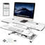 Convertisseur de bureau électrique debout 40 po VersaDesk PowerPro Elite avec bouton-poussoir réglable en hauteur et port de charge USB, cerise-739208822-739208821
