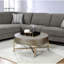 Table basse Weyton brun clair et champagne