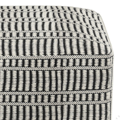 Square Woven Outdoor/Indoor Pouf