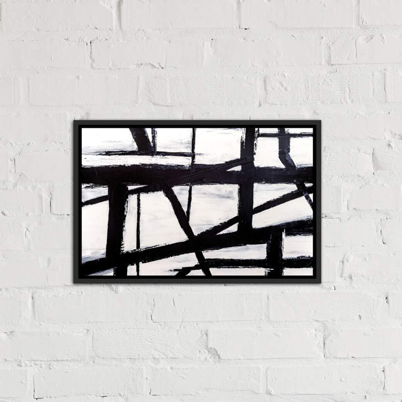 « Building Blocks II » par Nikki Chauhan, reproduction d’art, H 18 po x l 26 po x P 1,5 po, Toile avec cadre noir